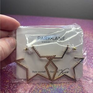 Park Lane Gold and Silver Star Earrings